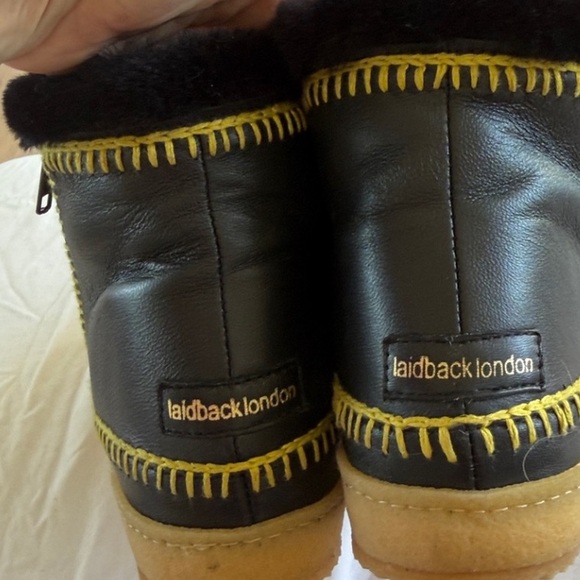 Free People Laidback London NWT Setsu Suede Black Shearling Boot - Picture 8 of 10